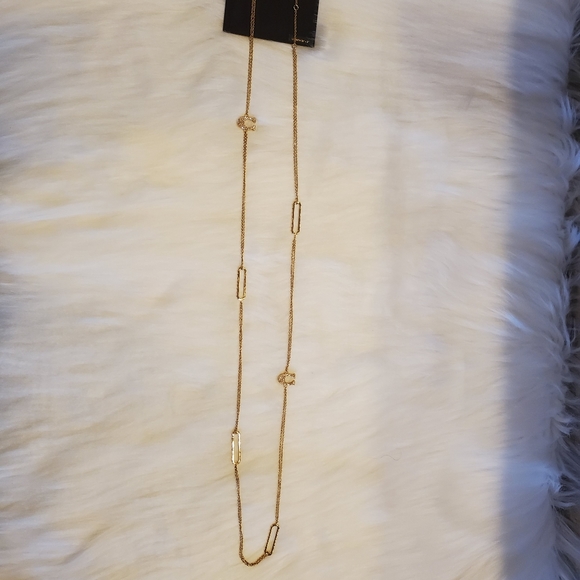 NWT COACH PAVE SIGNATURE LONG NECKLACE - Picture 10 of 12
